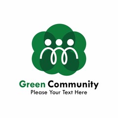 Green community logo template illustration