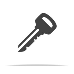 Wall Mural - key icon transparent vector isolated