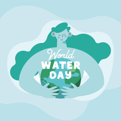 Poster - world water day card