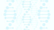DNA genetics seamless pattern. Blue background. Chromosomal genetic spiral illustration. EPS 10 vector icon