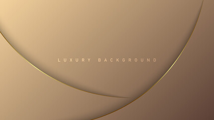 Rose luxury background with gold elements, paper concept