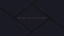 Black Luxury Background With Shadow Elements,