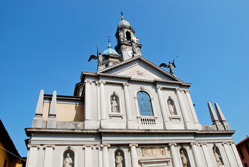 Canvas Print - La chiesa di San Vito a Lomazzo in provincia di Como, Lombardia, Italia.