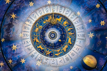 Leinwandbilder - Droste effect background. Abstract design for concepts related to astrology and fantasy.