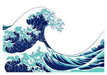 The Great Wave Off Kanagawa Wave Only