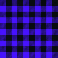 Wall Mural - purple violet flannel shirt seamless pattern ready for your print clothing