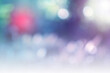 © kikk - Light blue Leaf background. Blurred leaves and circular bokeh. Abstract for design and wallpaper.