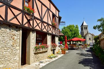 Wall Mural - Montchauvet; France - july 20 2021 : picturesque village