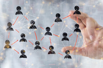 people network structure hr - human resources management and recruitment