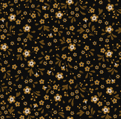 floral background in vintage style. decorative embroidery flowers. vector seamless pattern. ornament