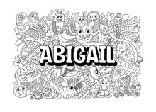 Abigail #name Doodle Art