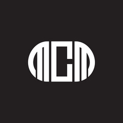 Wall Mural - MCM letter logo design on black background. MCM creative initials letter logo concept. MCM letter design.