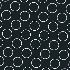 Wall Mural - pierced circles pattern black background ready for your design