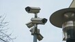 Multiple Street Survillance Security CCTV Cameras Installed in Residential Area	