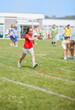 Young girl running at the school sport's day