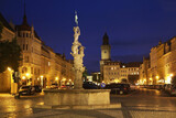 Fototapeta Miasto - Fountain of Neptune in Gorlitz. Germany