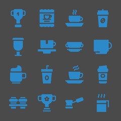 Poster - americano web icons. Cup and Coffee, Coffee and Cup symbol, vector signs