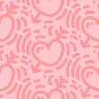 seamless pattern love cupid creative design background vector illustration
