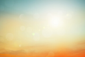 Wall Mural - Relaxing outdoors vacation landscape concept: Abstract blurred sunlight beach colorful blurred background.