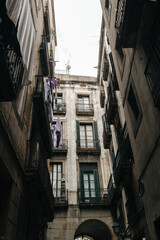 Wall Mural - House front, architecture in Barcelona, Spain