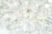 Abstract Close Up Of Crystal Christmas Tree Decoration