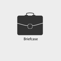 Sticker - Briefcase vector icon illustration sign 