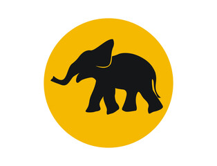 Poster - elephant logo, icon vector illustration