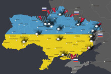 Map Of Russian Army Attacks And Troop Location On Ukraine 