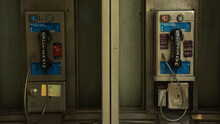 Phone Booth With Graffiti