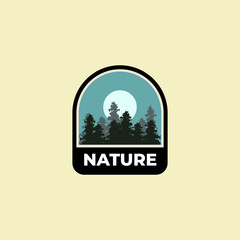 Wall Mural - adventure badge logo vector design