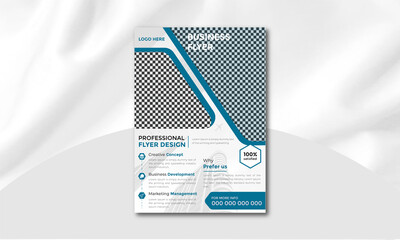 Wall Mural - Professional Creative Corporate Smart Idea Business Flyer Brochure Template Design, Geometric shape abstract business flyer, vector template design with a triangle. Brochure design, cover,  annual rep