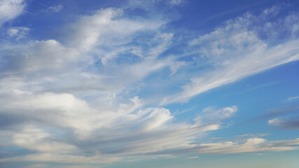 Wall Mural - lovely clouds and blue sky suitable for background or sky substituion