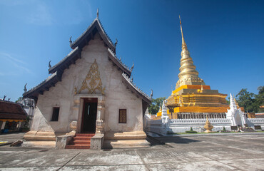 Wat Phrathat Chae Haeng Temple in Nan Province, Northern Thailand