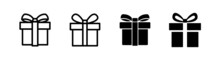 Gift Box Icon, Design Element Related To Christmas Or Birthday Presents