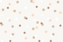 Brown And Chocolate Colour Polka Dots Pattern Illustration