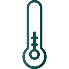 Poster - Thermometer Half Icon