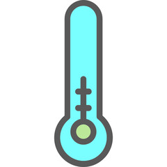 Poster - Thermometer Half Icon