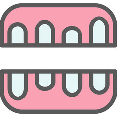 Wall Mural - Teeth Open Icon