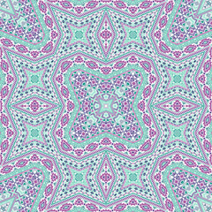  Inca repeating ornament vector design. Arabesque geometric texture. Carpet print in ethnic style.