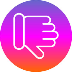 Sticker - Thumbs Down Icon