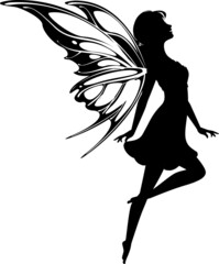 Wall Mural - Fairy Illustrations Fairy SVG EPS PNG
