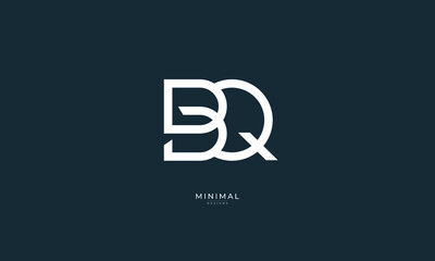 Monogram icon logo BQ