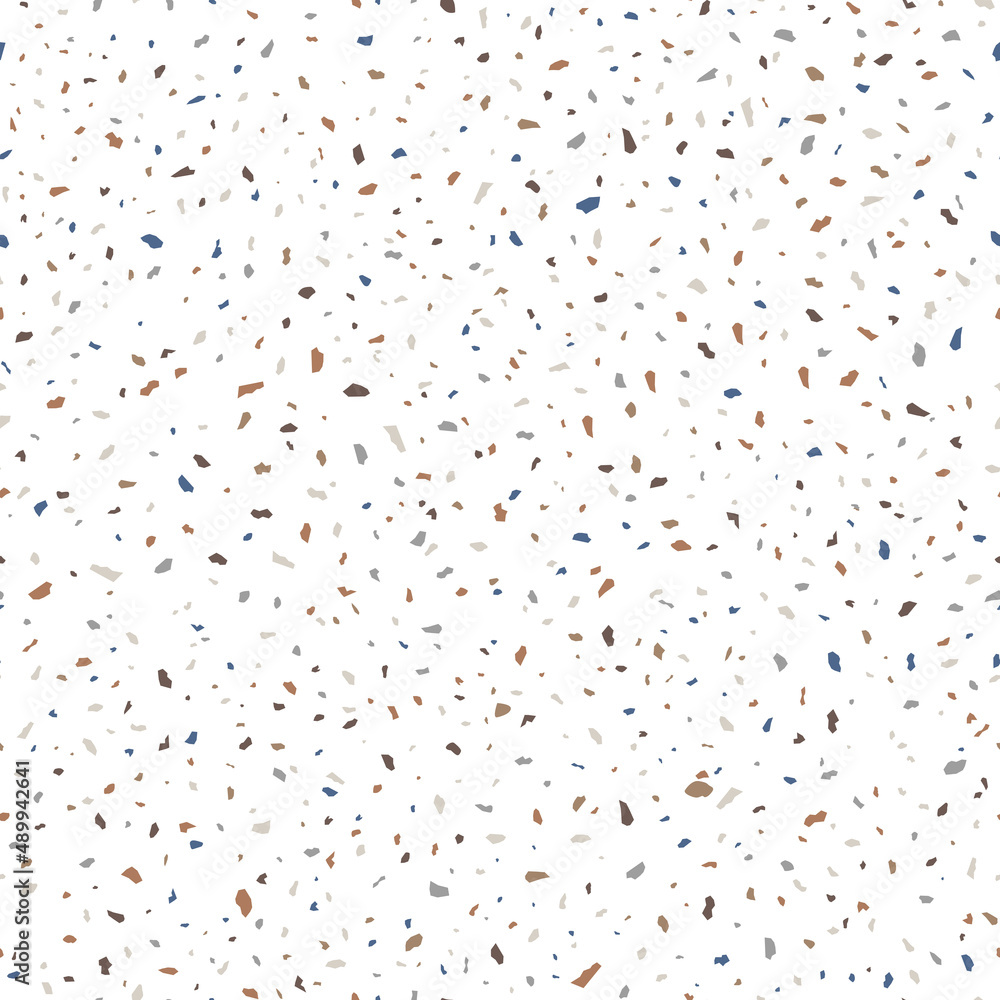Mid-Century Style Terrazzo Stone Texture Seamless Pattern Design Stock ...