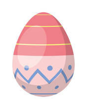 Pink Easter Egg Painted