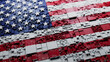 © RocknRoller Studios - American Flag rendered as Futuristic 3D blocks. USA Network Concept. Tech Wallpaper.