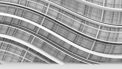 Wall Mural - abstract background with stripes or curved lines. 3d render
