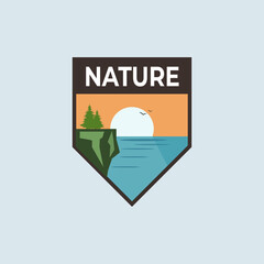 Wall Mural - outdoor emblem logo vector design