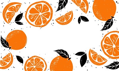 Orange pattern illustration