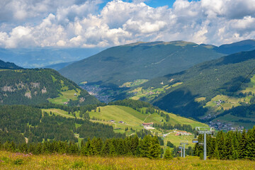 Wall Mural - view at val gardena in italy