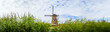 Berühmte alte Unesco Weltkulturerbe Windmühle Panorama Landschaft in Dorf Kinderdijk Niederlande Holland. Natur Windkraft Architektur Fluss Mühle.
Colorful spring landscape panorama in Netherlands